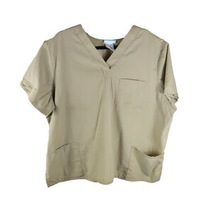 S B Scrubs Women's Tan Size 3X Tan Khaki